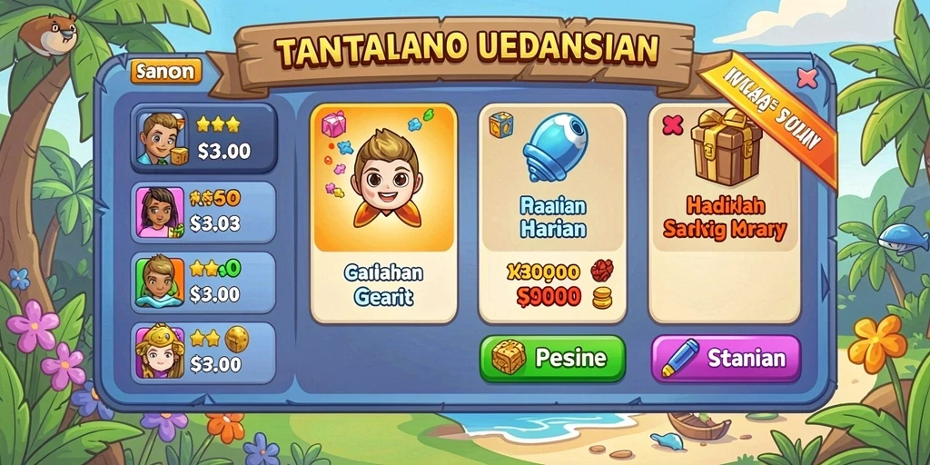 Fitur interaktif yang membuat pengalaman bermain lebih seru.