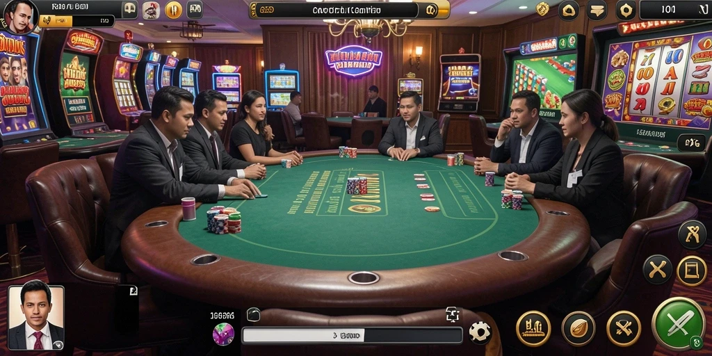 Pengguna sedang berinteraksi dalam komunitas game.